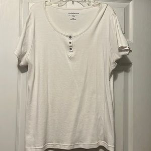 Croft and Barrow white XL Short Sleeve